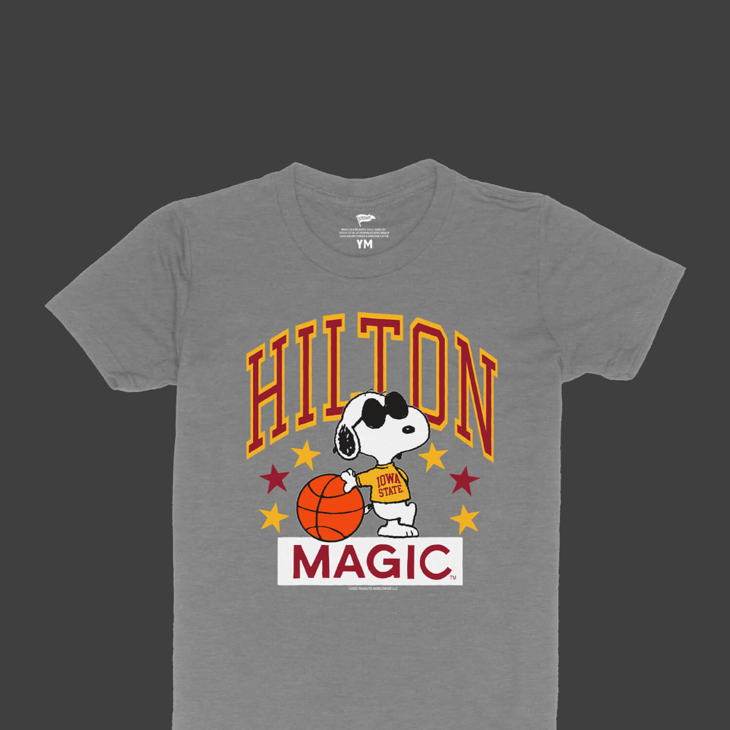 Peanuts x Iowa State Youth Cardinal Hilton Magic Short Sleeve T-Shirt
